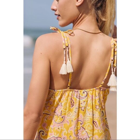 NEW Anthropologie Sanctuary Paisley Tie-Strap Midi Dress Swim Cover-Up Medium - Picture 3 of 3